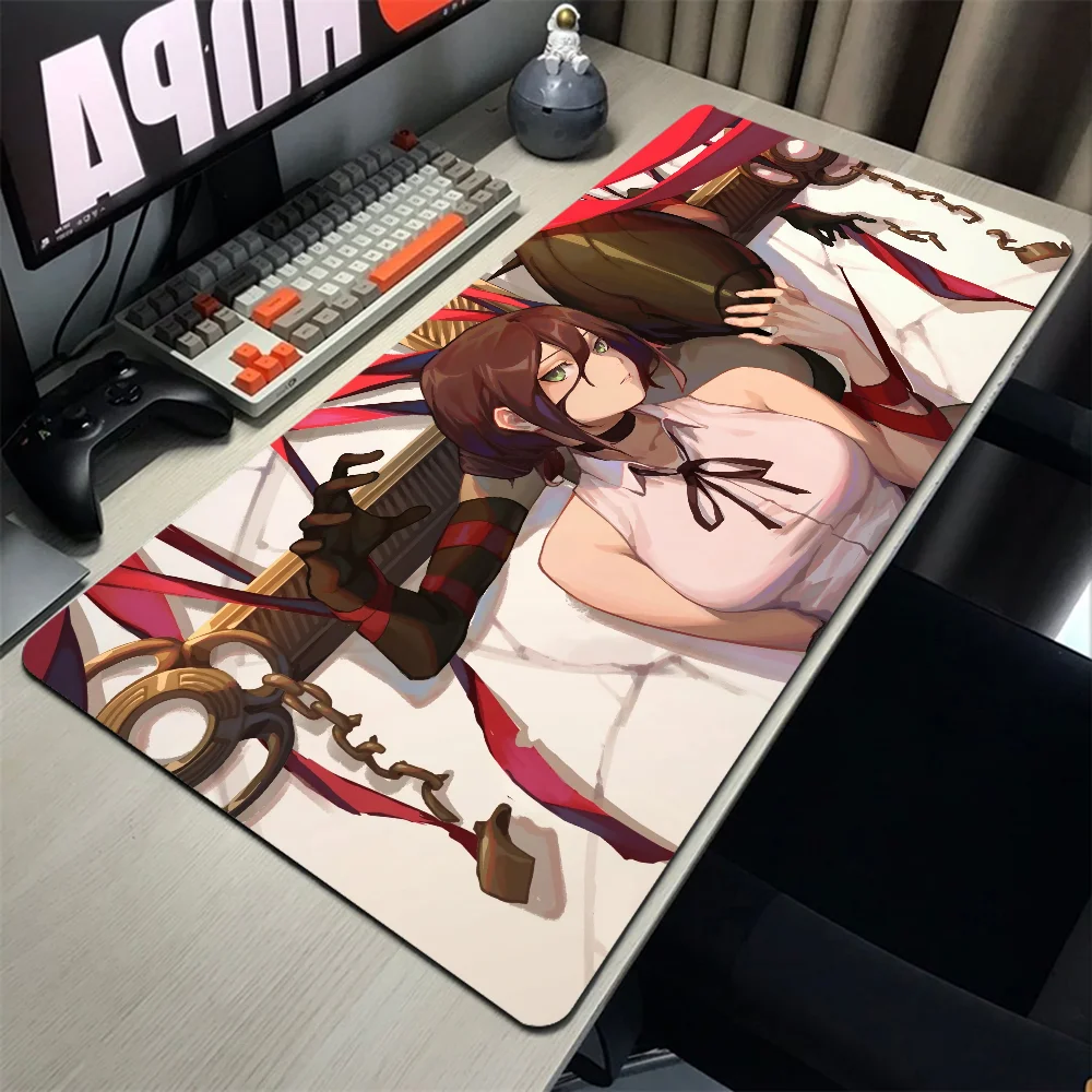 

Anime Reze Mousepad Large Gaming Accessory Mouse Pad LockEdge Thickened Computer Keyboard Table Rubber Desk Mat