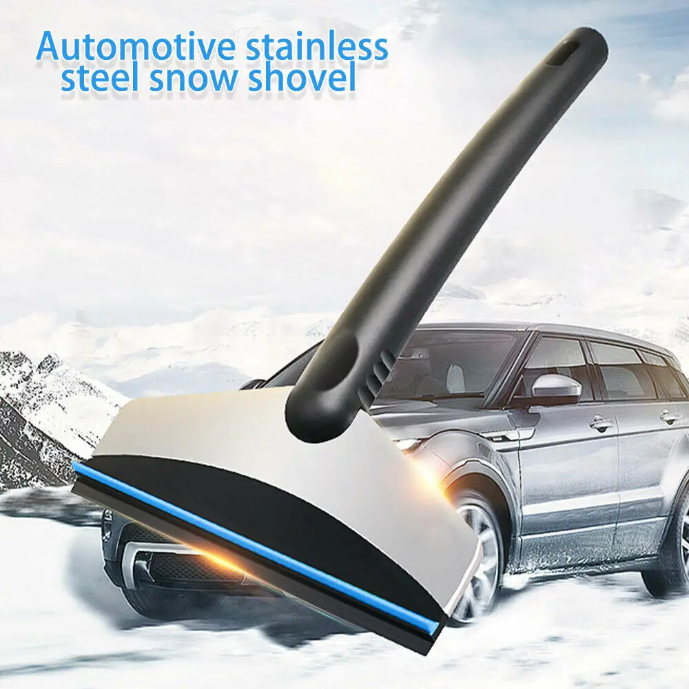 

Car Universal Portable Car Snow Ice Shovel Stainless Steel Ice Snow Brush For Automobile Remove Winter Cleaning Scraping Tools