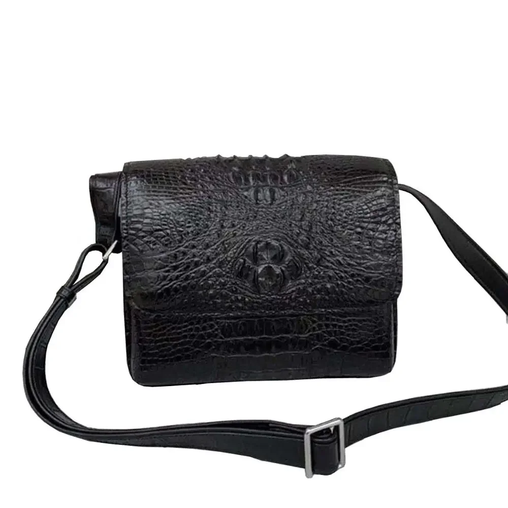 

wanexing new crocodile bag male Single shoulder bag leisure crocodile Oblique cross package fashion men bag
