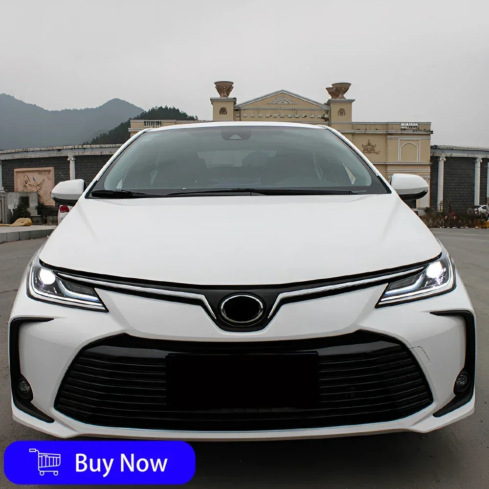 

Для Toyota Corolla 2019-2023 автомобильные передние фонари, светодиодные автомобильные фары в сборе, обновление, высокая конфигурация, бифокальные линзы, аксессуары
