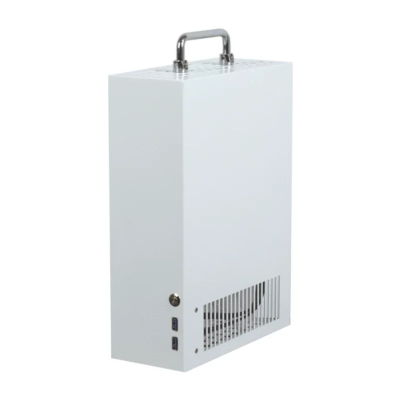 White P02P03 P04 Portable ITX Small Case with Handle Power Supply High Performance Graphics Card Desktop Case