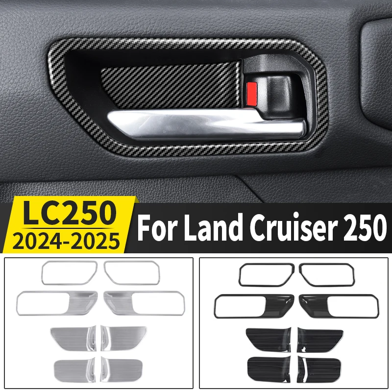 

For Toyota Land Cruiser 2024 2025 Prado 250 Stainless Steel Interior Door Wrist Screen Protector,Inner handle Scratch Resistant
