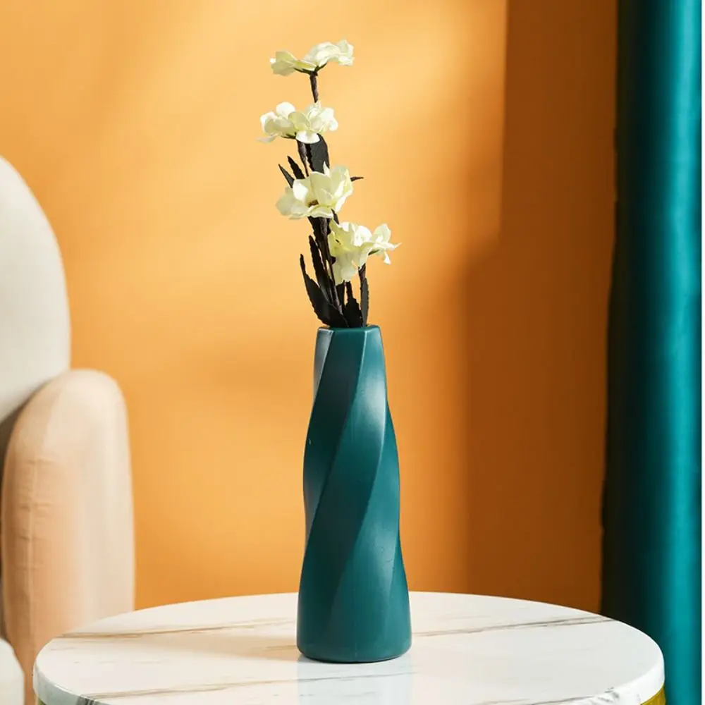 Gorgeous Plastic Flower Vase Creative Tall Anti-fall Vase Container Pot Modern DIY Desktop Vase Ornaments Flower Arrangement