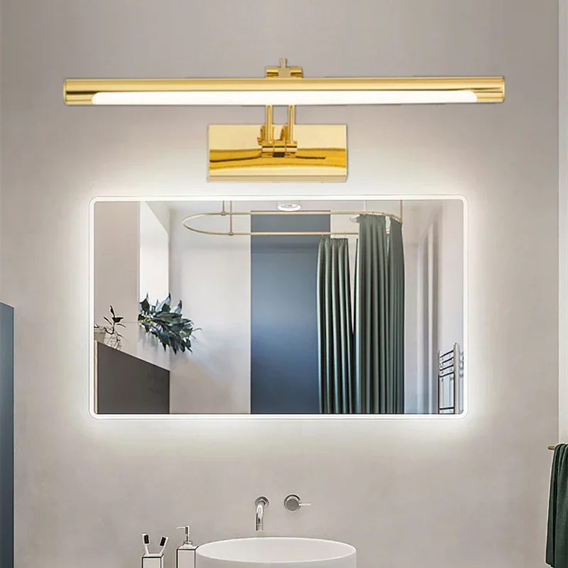 Mirror Wall Lamps Bathroom Modern Wall Lights 43CM 55CM 9W 12W Toilet Wall Mounted Lighting Fixtures Sconces Indoor Bedroom