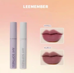 LEEMEMBER Cool Girl Gray Pink Brown Lip Mud Velvet Matte Lip Gloss Mist Lip Glaze Tint Women Beauty Makeup Cosmetics