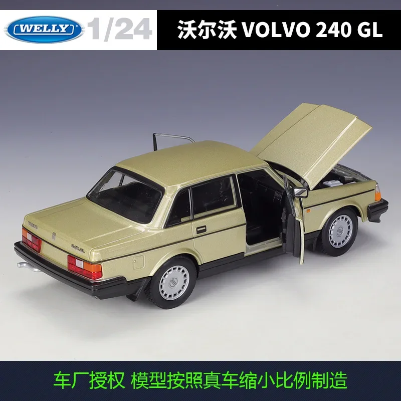 

VOLVO 240 GL WELLY 1:24 модель автомобиля из литого под давлением сплава, детские игрушки и подарки