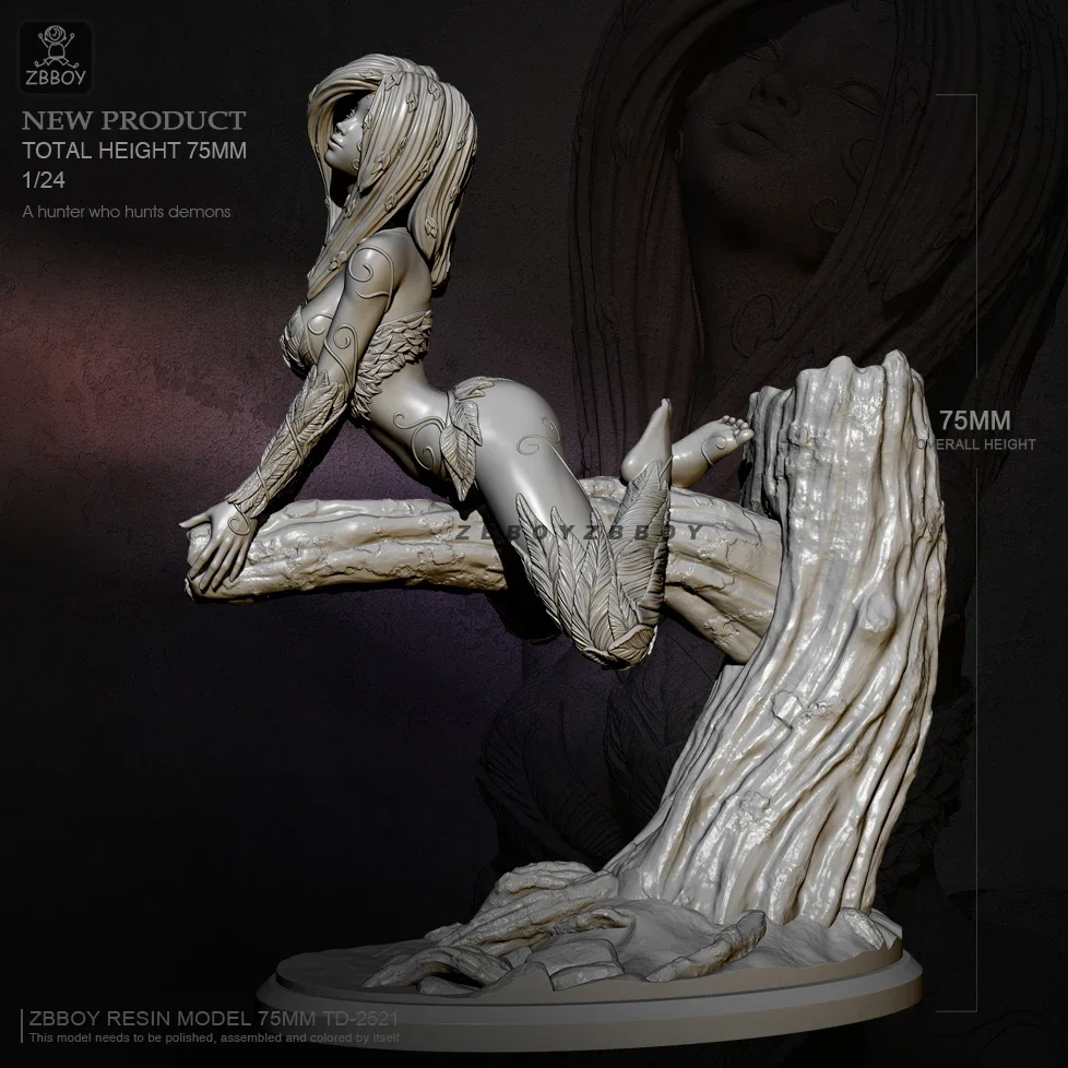 

75 мм Смола модельные наборы Banshee фигурка самосборка