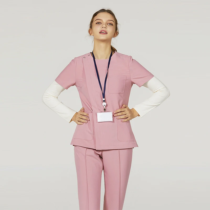 

Корейский стиль: Элитный комплект униформы для косметологов, медсестер и врачей, для беременных и кормящих женщин