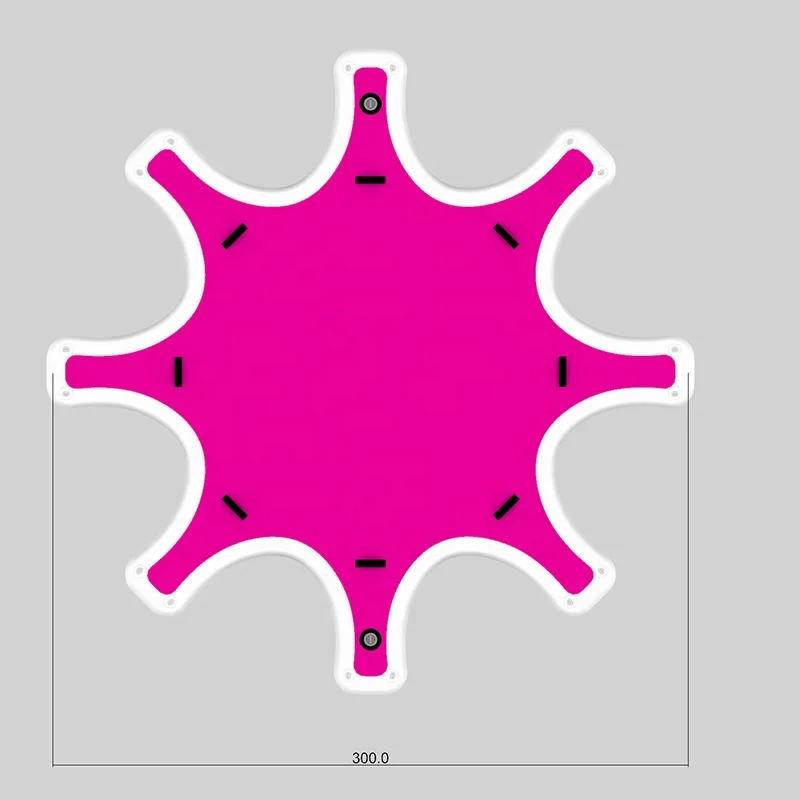 Good Quality pink Floating DWF Drop Stitch Inflatable Yoga sup Dock