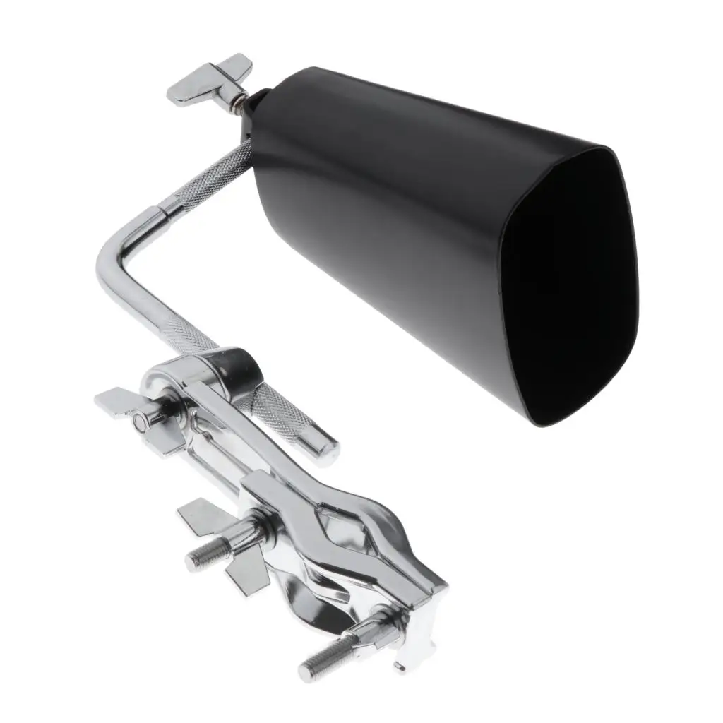 6-inch Cow Bell Noise Maker percussie-instrument voor drumset met standaardmontageklembeugel