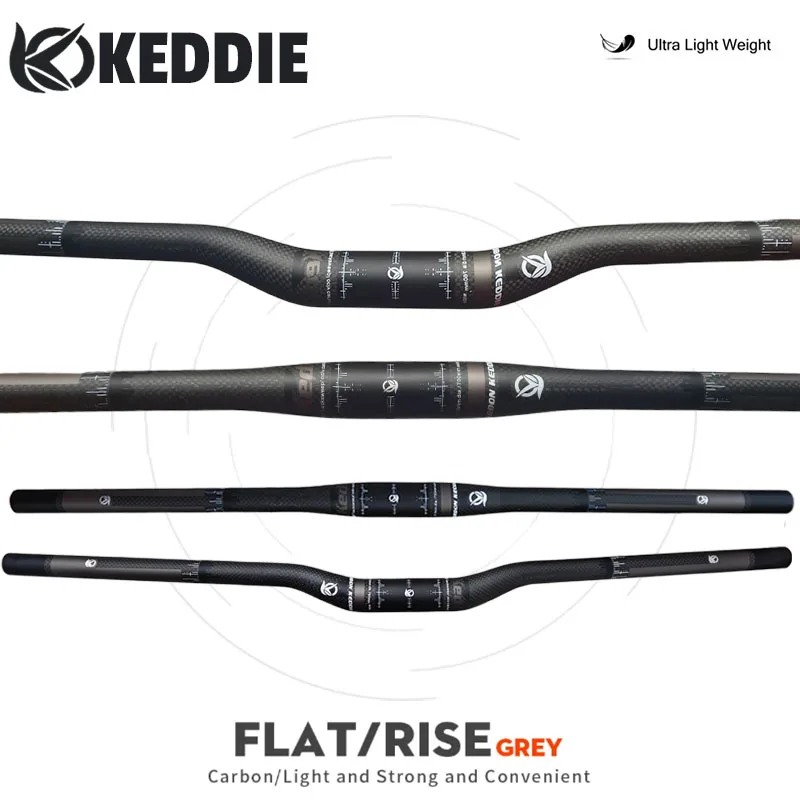 

Carbon MTB Handlebar Flat Or Rise Options 31.8mm Diameter Multiple Lengths 660-780mm Matte Finish Bike Accessories