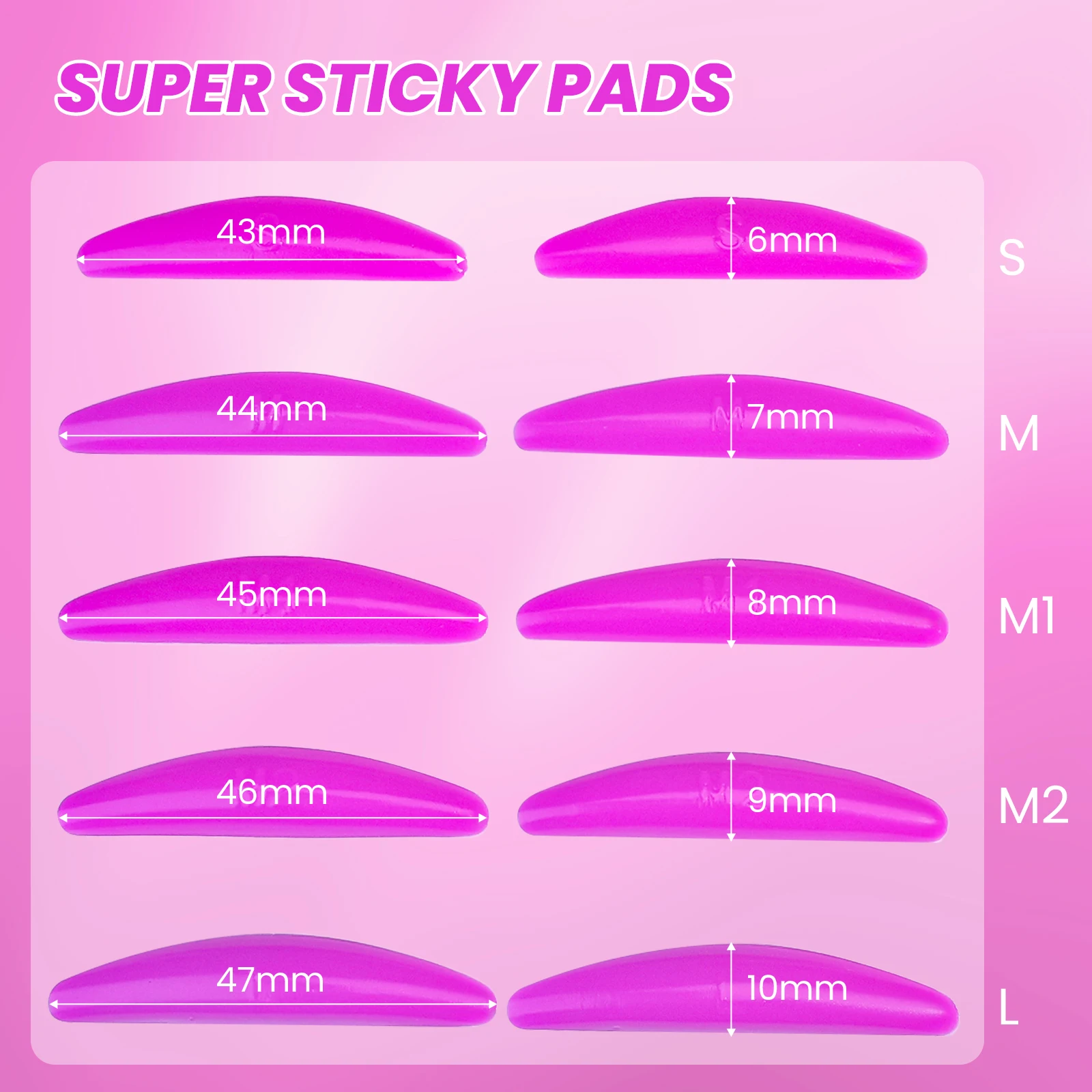 Lomansa Zachte Kleverige Schilden Koreaanse Lash Lift Pads Met Wimper Onder Ooglapjes Eye Pads voor Lash Perm Lamineren Make-Up Tool