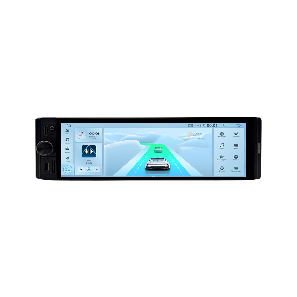 Universele autoradio van 6,28 inch, Android 14, draadloze multimedia videospeler, Bluetooth, GPS-navigatie - afbeelding 2
