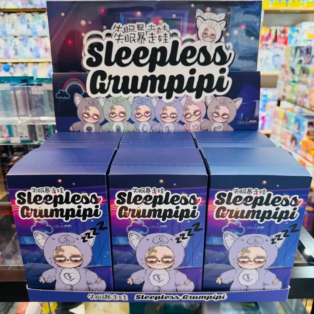 

In Stock Genuine Sleepless Grumpipi Series Blind Box Vinyl Doll Action Figure Kawaii Lovely Dolls Mystery Box Pendant Decor Toy