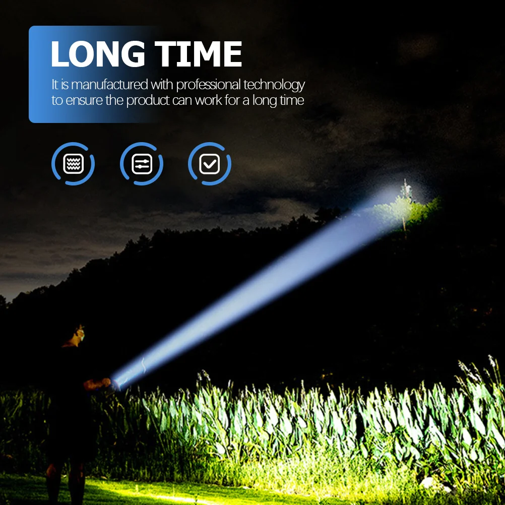 

Telescopic Zoom Rechargeable Flashlight Multi Compatibility USB Computer Car for Outdoor Hiking Survival Emergency Tool