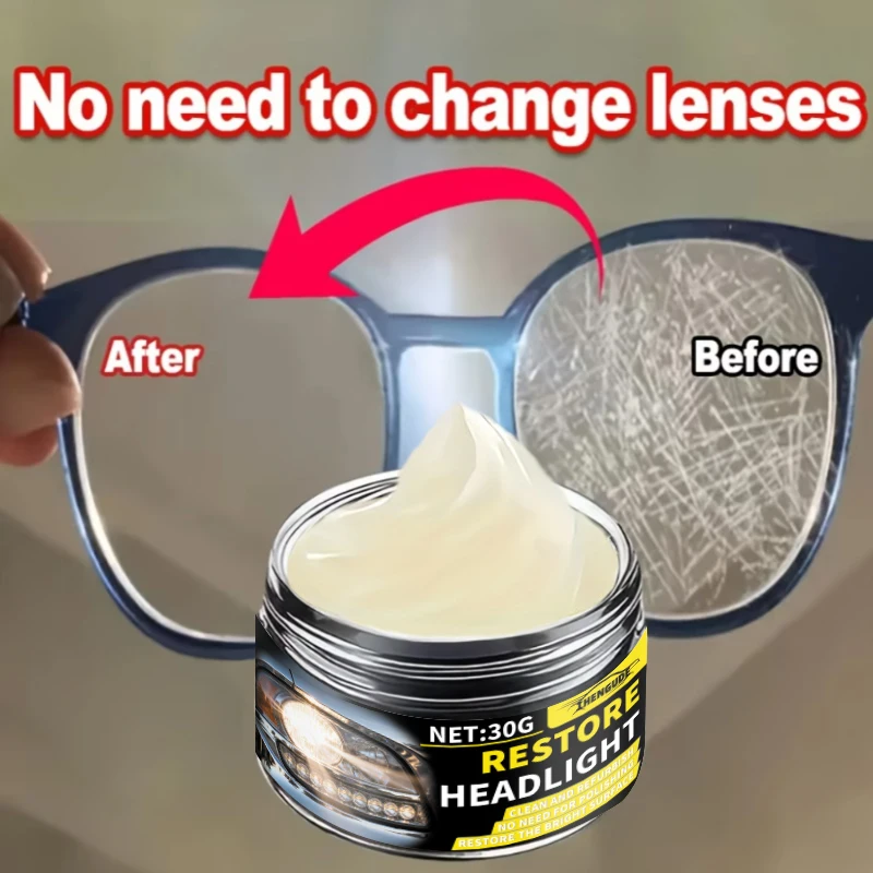Professional-Grade Eyeglass Lens Scratch Repair Service - Restore Clarity and Shine, Blur Repair, Oxidation Repair, Car Glass Scratch Repair Paste