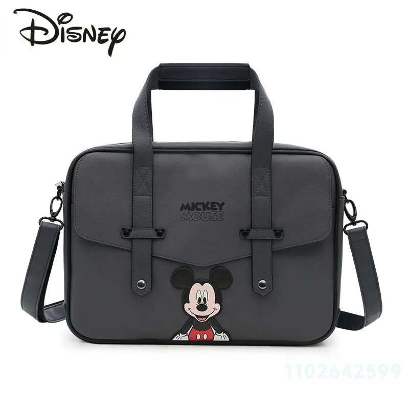 Imagem -02 - Disney Mickey Novidades Computer Bolsa Moda 14 Polegada Laptop Crossbody Bolsa Cartoon Solid Color Handheld Business Bag Alta Qualidade