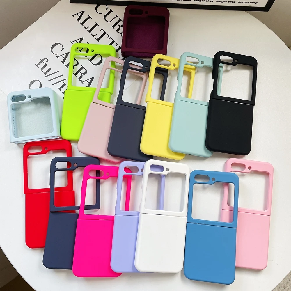 Coque en silicone ChlorLiquid pour Samsung Galaxy Z Flip 6 5, doublure en microcarence, housse de téléphone, 17 couleurs, 2 en 1