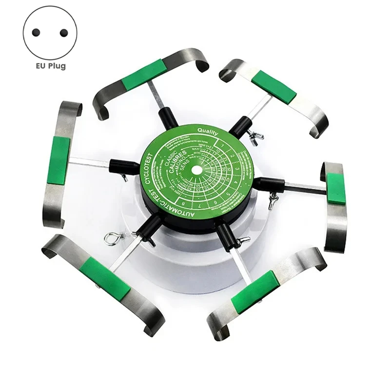 PWS Mechanical Watch Test Winder Machine Automatic Watch Winder Tester Hold 6 Watches Rotating Instrument EU Plug