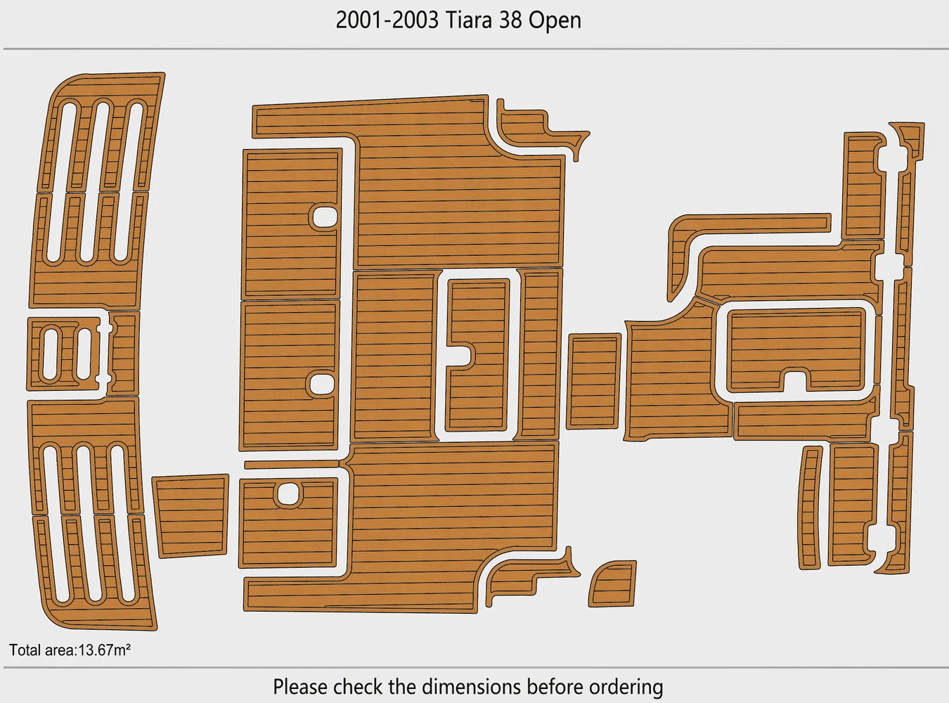 2001-2003 Tiara 38 Open 1/4