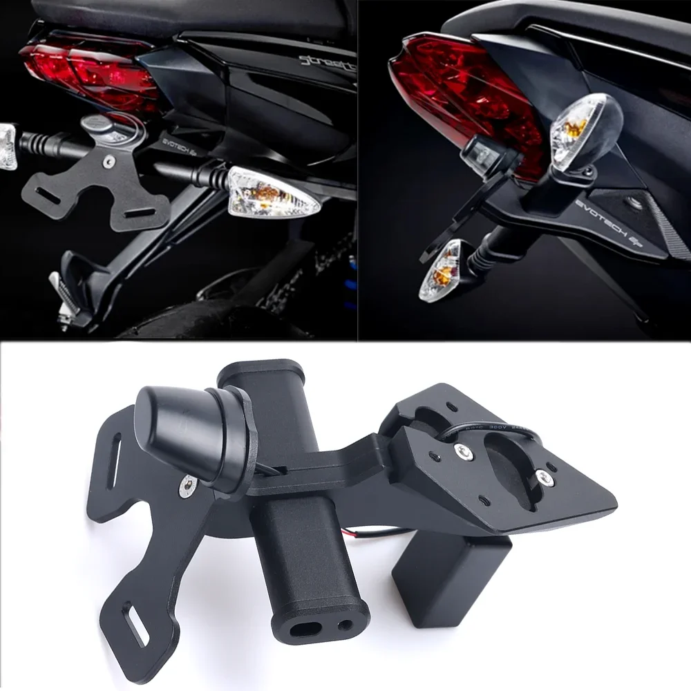 

For Street Triple 765 R/RS/S 675 Daytona 675 /R Motorcycle Rear Short Tail Stock Tidy License Plate Holder Tailstock Bracket Kit