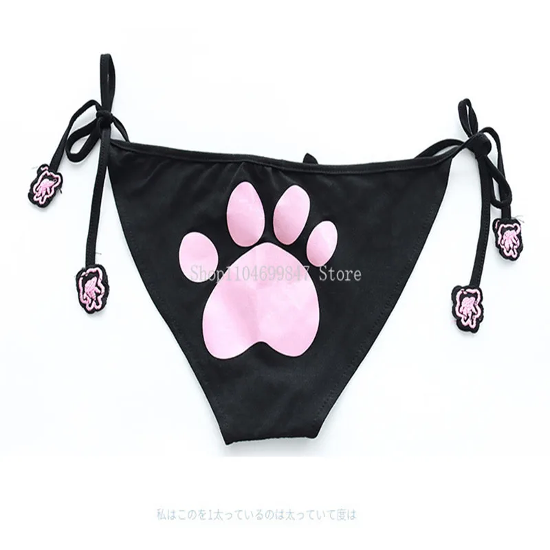 

Sexy Cat Katze Uniform Cosplay Costume Underwear Exotic Wrap Breast Angel Temptation Holloween Out Strap Three-point Lingerie