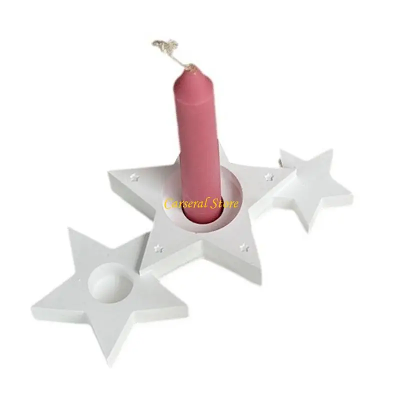 

M4YF Creative Silicone Flom для уникального трехзвездочного подсвечника дизайн