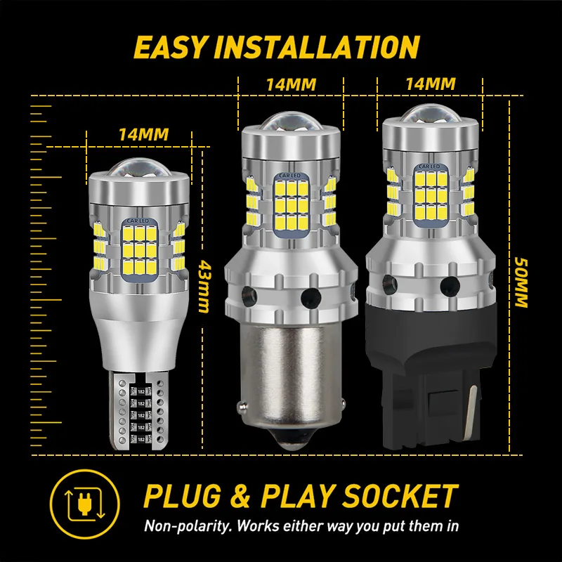 2x LED Reverse Light For Land Rover Freelander 1 2 Accessories 1998-2014 2007 2008 2009 2010 2011 2012 2013 Backup Back Up Lamp