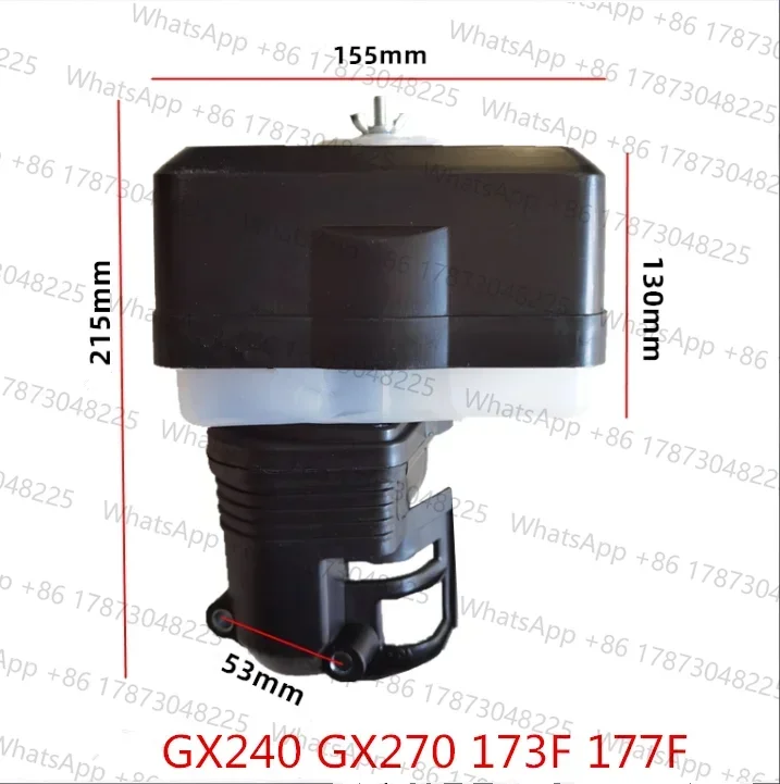 GX270 GX390 Air filter assy oil bath type for  GX240 173F 177F GX340 GX390 188F 190F engine water pump air cleaner complete