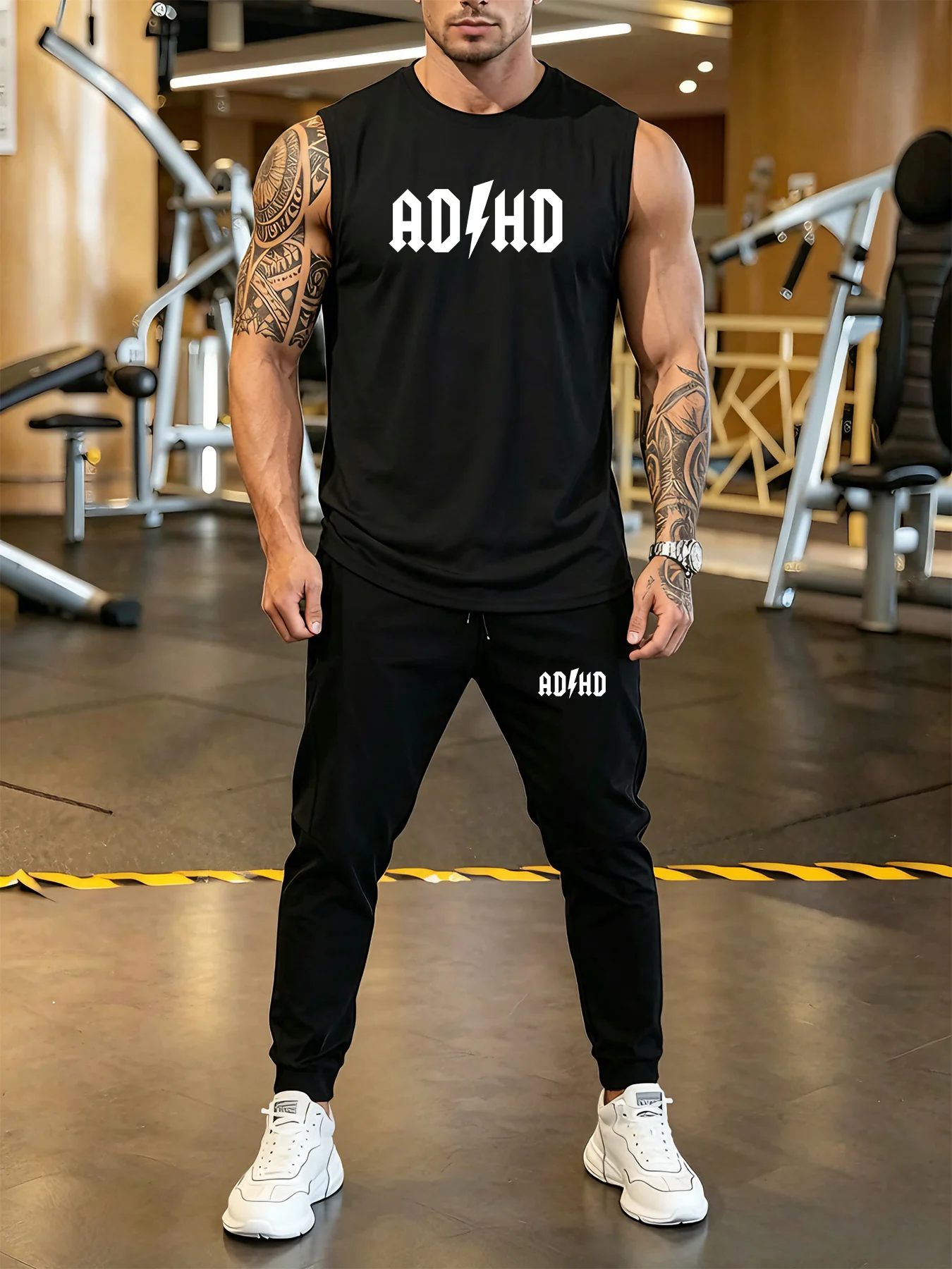 

2026 men's sportswear set quick drying T-shirt and jogging sportswear gym training lightweight T-shirt+pants for summer comfort