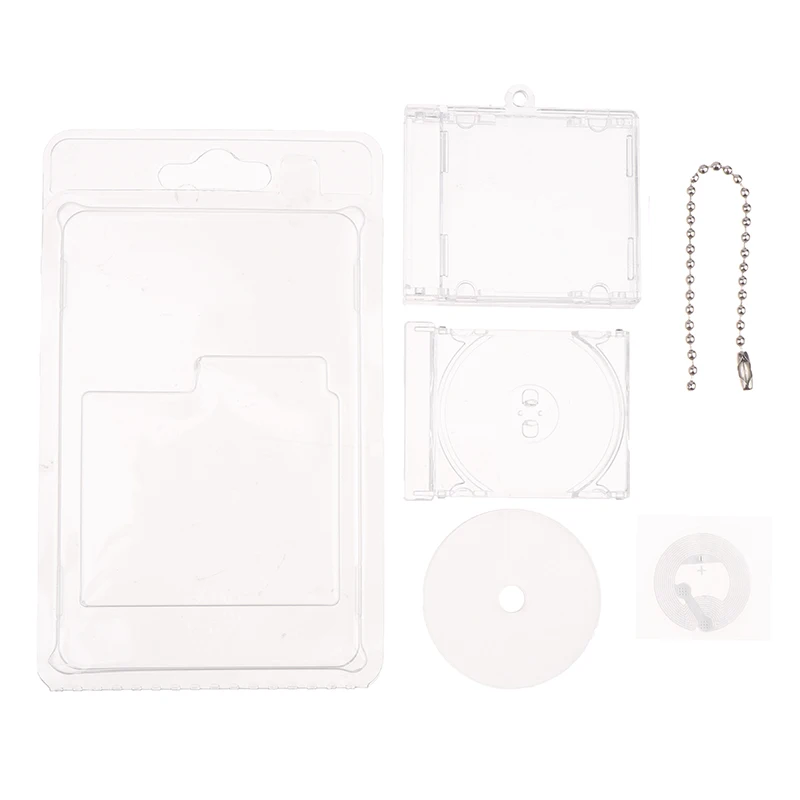 1 Set Peripheres Gedenkalbum mit Mini-NFC-Funktion, CD-Box, Schlüsselanhänger in Form eines CD-Players, Anhänger für DIY-Rucksack-Charms – Detail 8