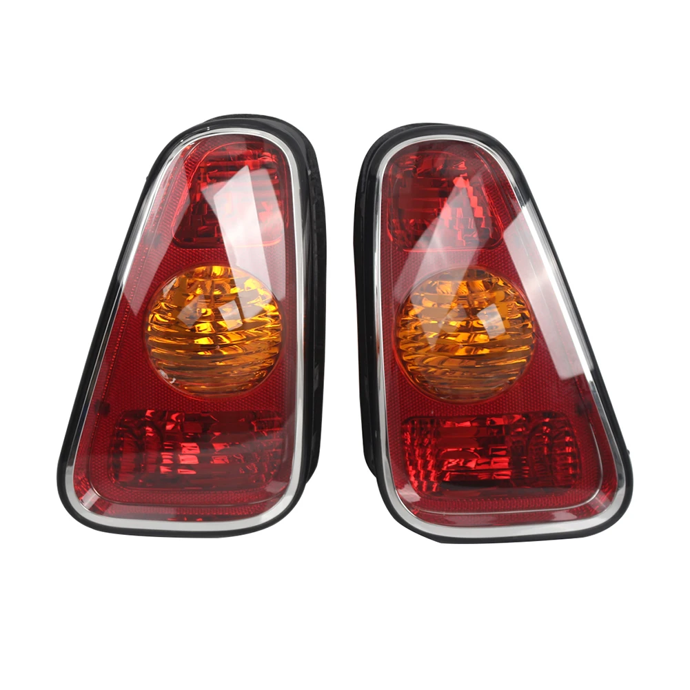 1 Pair Car Rear Tail Light Brake Lamp Assembly ABS + PC Red and Yellow For BMW For MINI COOPER Hatchback R50 R52 R53 2001-2006