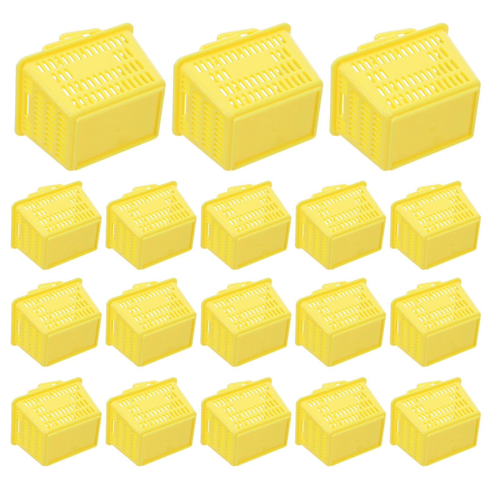 20Pcs Small Grocery Basket with Handles - Lightweight Kids Shopping Cart for Roleplaying - Ideal for Home School Playgroup