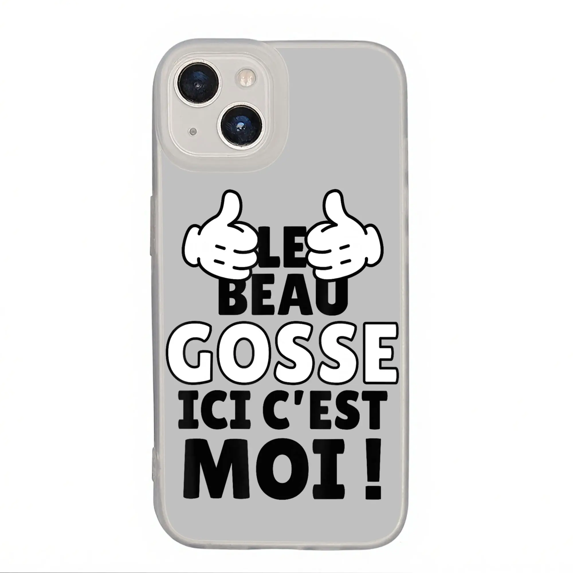 Nueva Funda Protectora Antigolpes para Teléfono con Diseño Humorístico 'Le Beau Gosse Ici C'est Moi' para iPhone 17 16 15 14 13 12 11