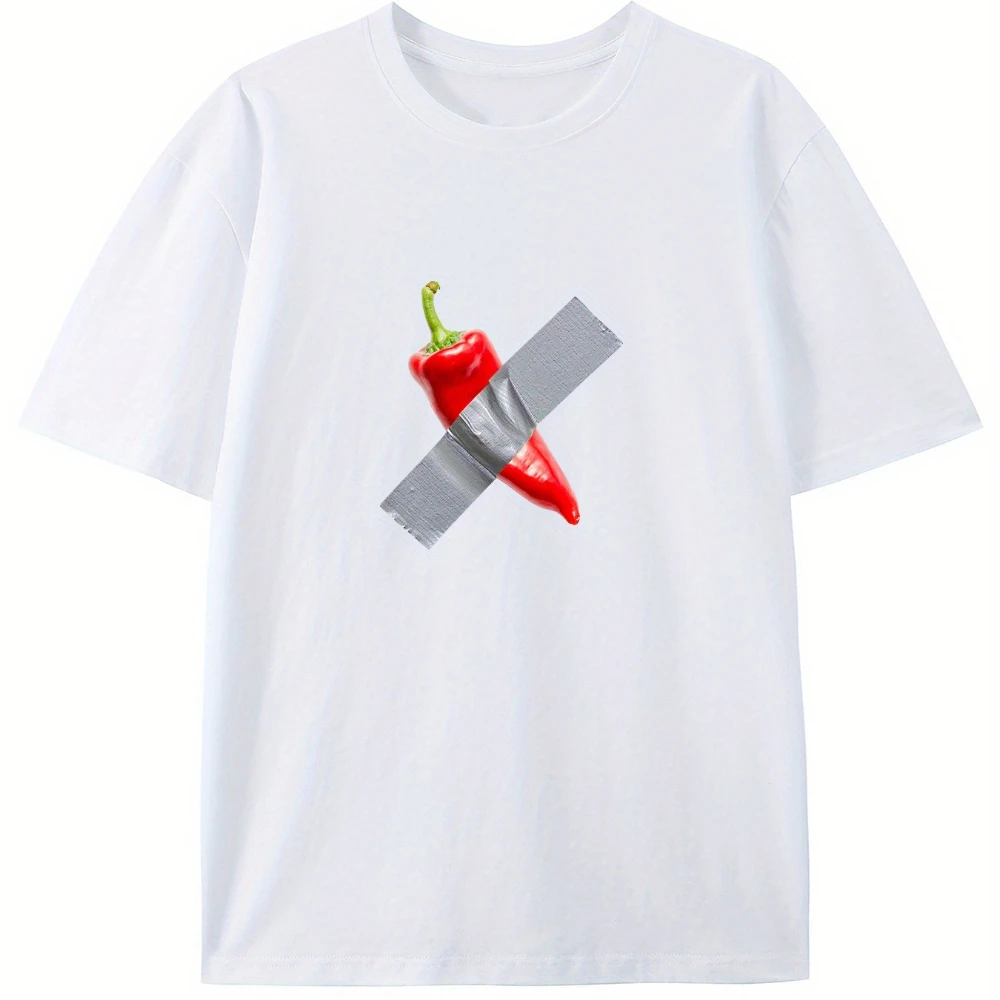 

Summer Boys Girls Fun Chili Creative Print T Shirt Kid Baby Youth Men Women Tee Oversize Streetwear Casual Trend Loose top