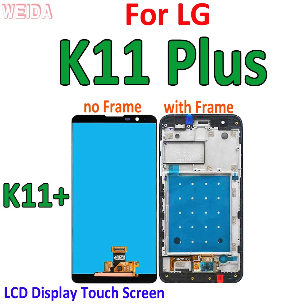 AAA+ LCD For LG K11 Plus LCD Display Touch Screen Digitizer Assembly for LG K11+ LCD K11a LM-X410S LMX410 LMX410FC LMX410YC Tool