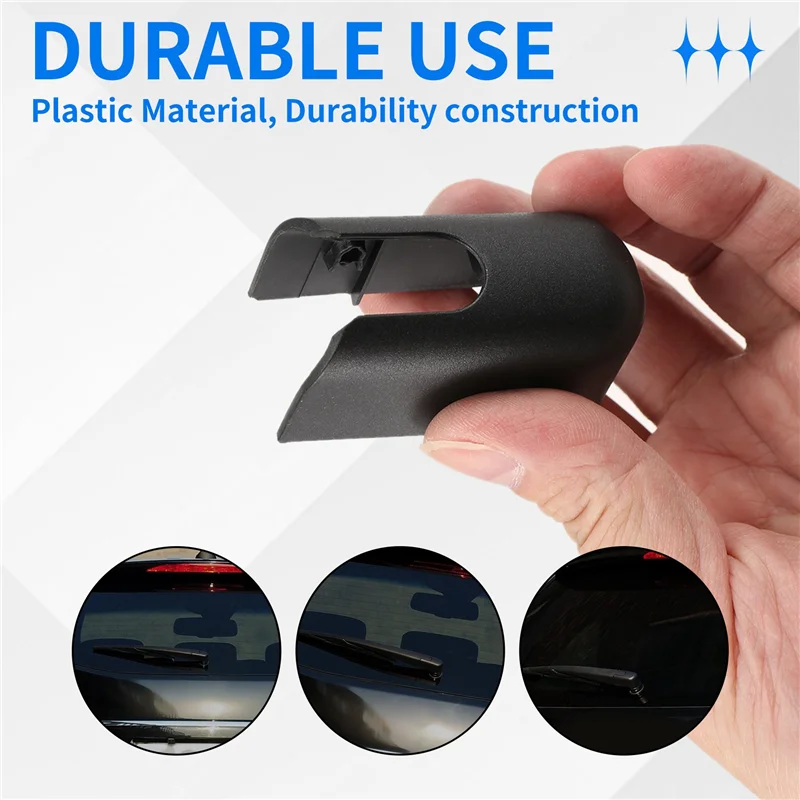 A96E-заднее лобовое стекло, крышка рычага стеклоочистителя, монтажная гайка для Ssangyong Kyron Hatchback 2007-2014, аксессуары, черный