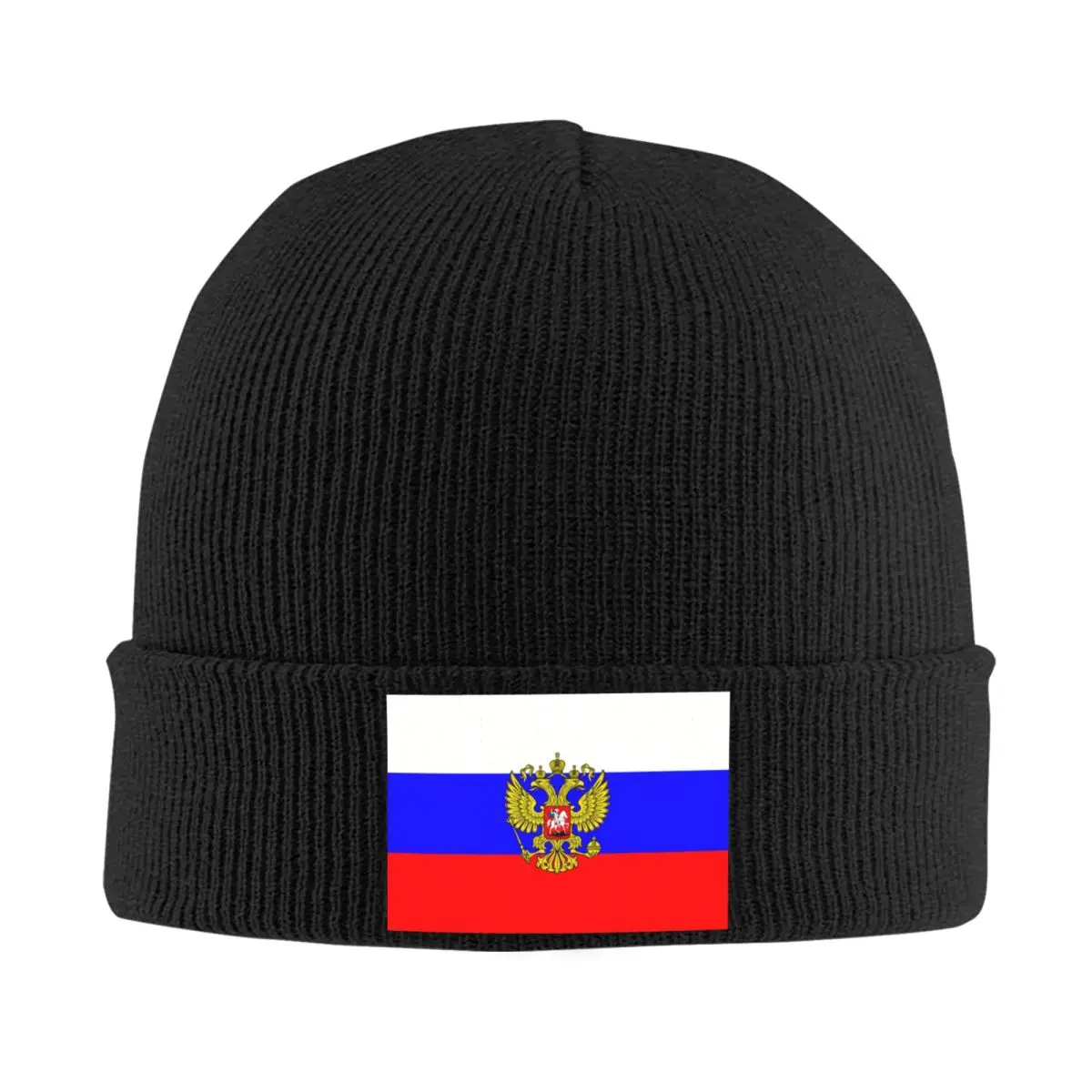 Custom Russian Flag Bonnet Hats Hip Hop Knitted Hat For Women Men Autumn Winter Warm Skullies Beanies Caps