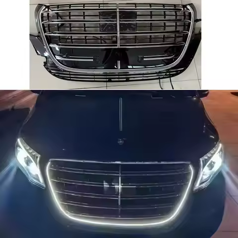 24+M STyle Grid Pre Facelift Kidney Radiator Grilles For Mercebe Vito Metris W448 2024 2025