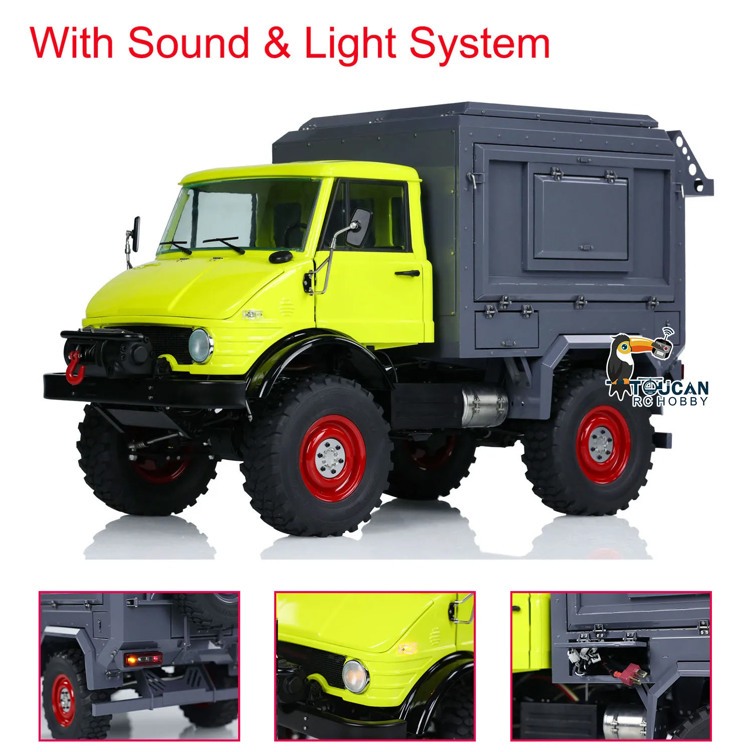 New Arrival LESU 1/10 RC Off-Road 4X4 U406 Vehicles Painted Assembled Radio Control Car Toucan Mini Trucks Sound Toys for Boys