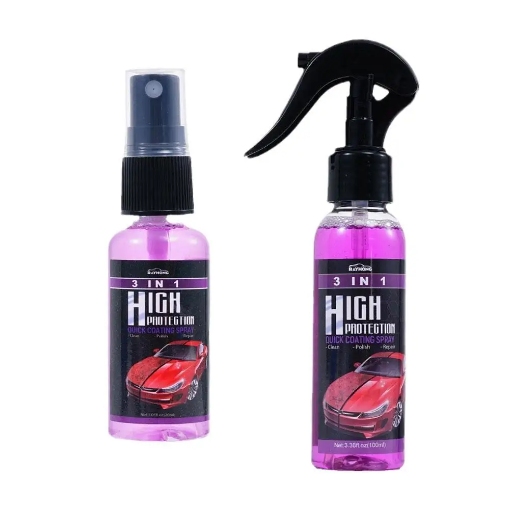 3-in-1 High Protection Fast Car Coating Ceramic Coating Coating Hydrophobic Car Nano Cleaning Coating Spray