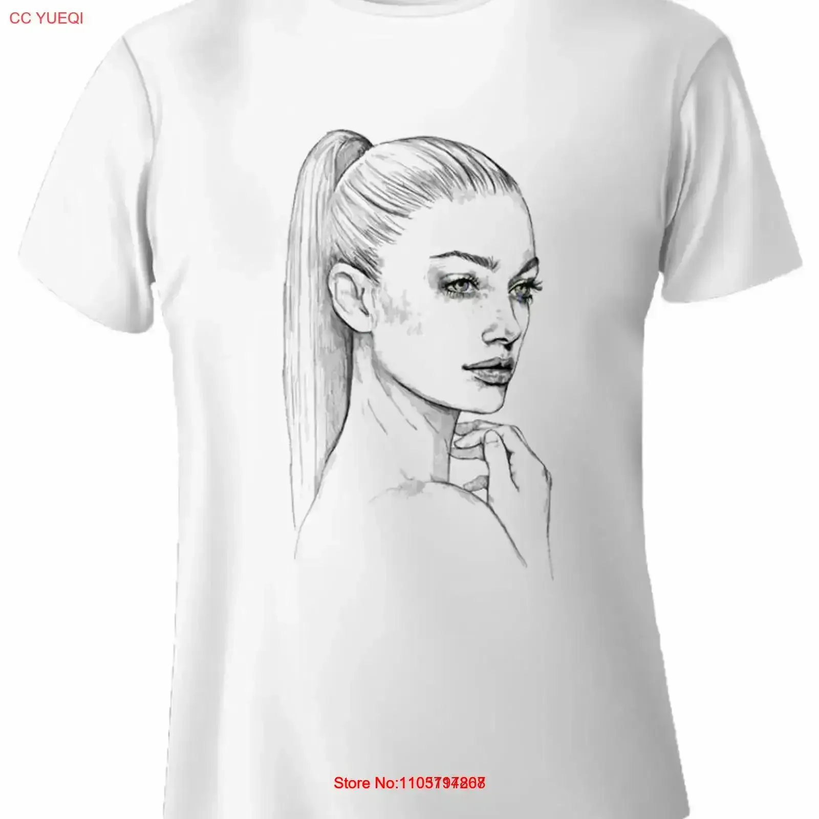 تي شيرت نسائي من World ملابس مصممة برسومات مغسولة عتيقة، قميص مريح ممتد للارتداء اليومي متعدد الاستخدامات