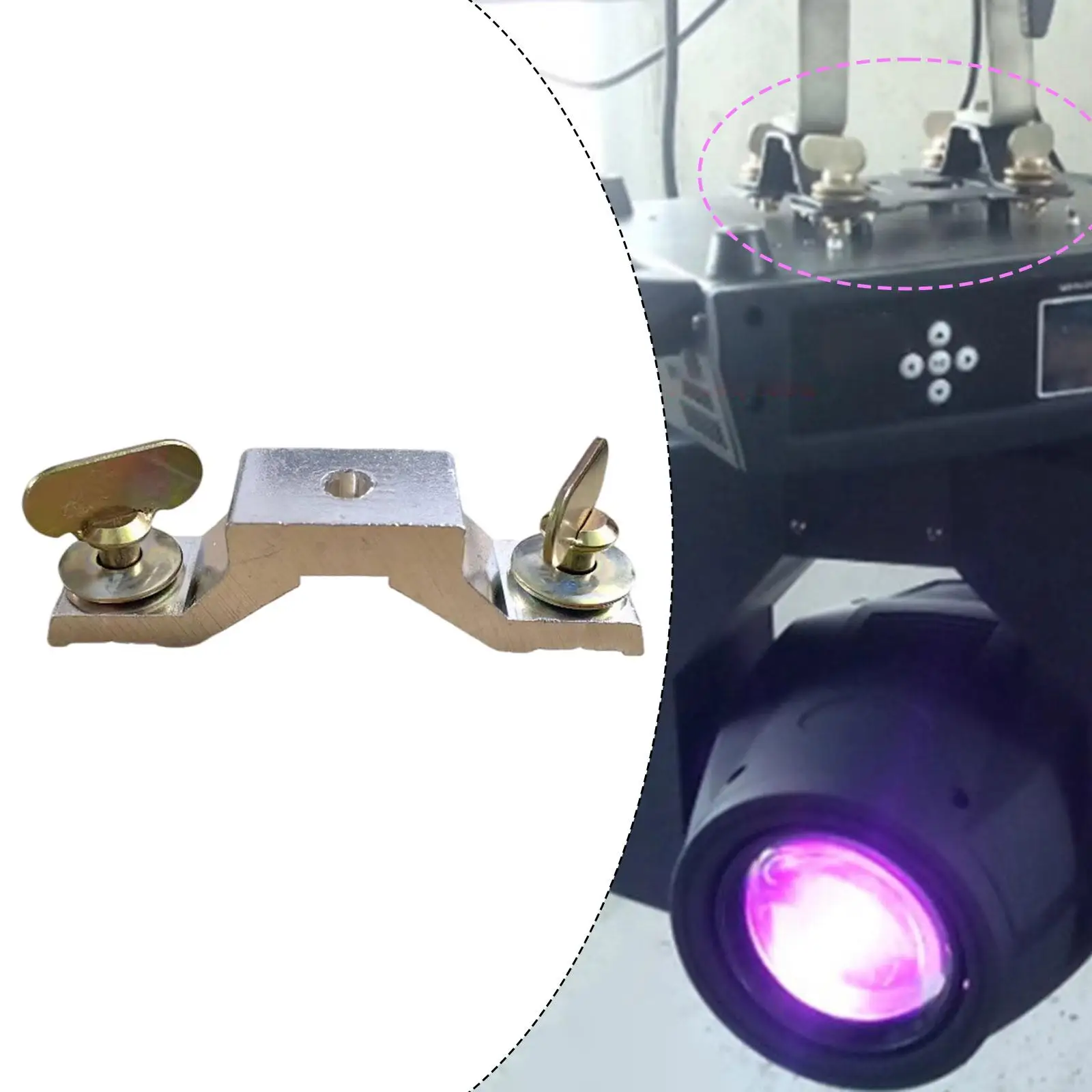 Professional Stage Lighting Hook Heavy Duty Bridge Connector Clamp Aluminum Fast Lock for Mobile Event Installations