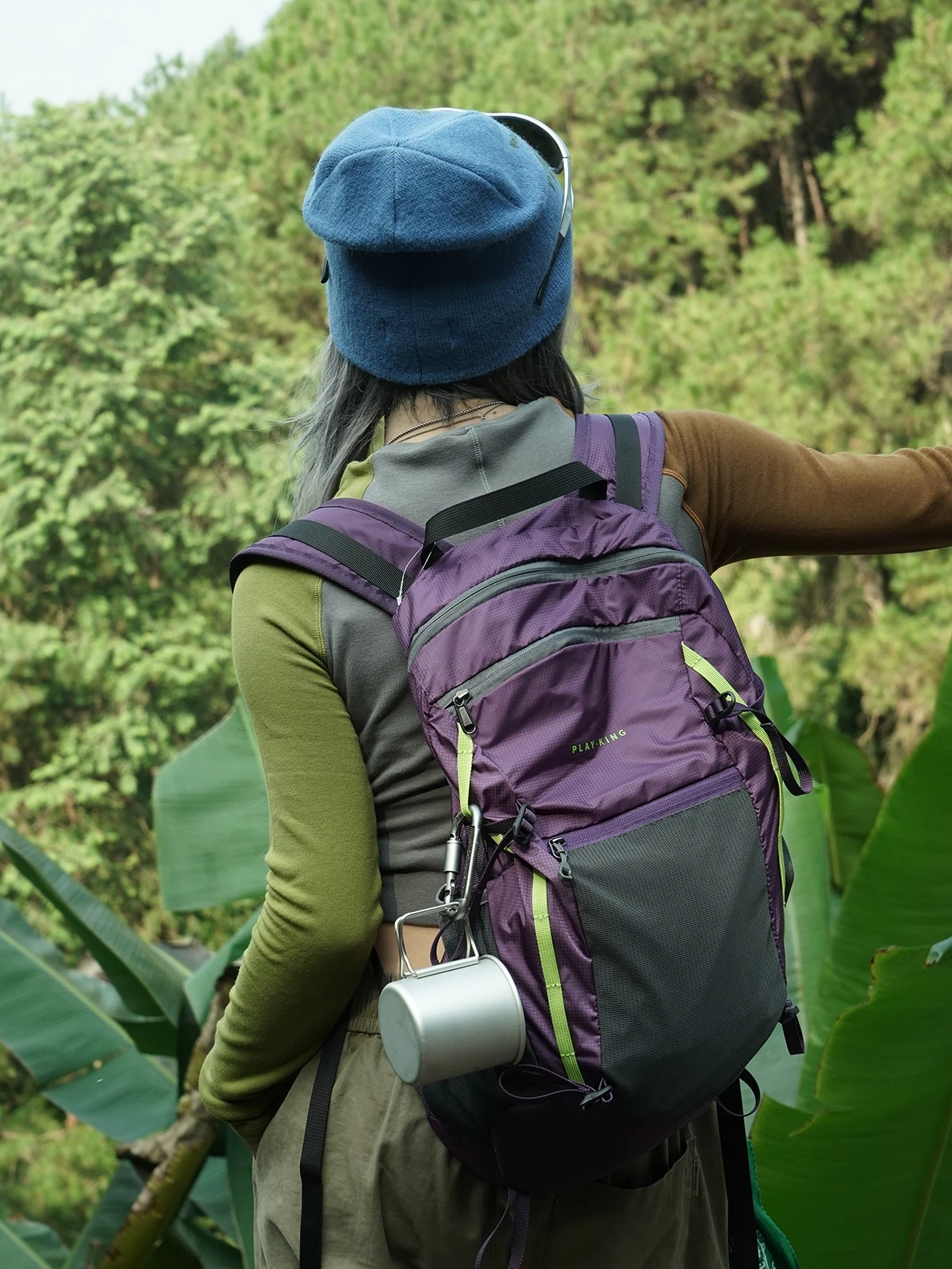 Mochila de Trekking al aire libre, senderismo, Camping, bolsa ligera impermeable, bolsas deportivas ultraligeras plegables para correr en la ciudad