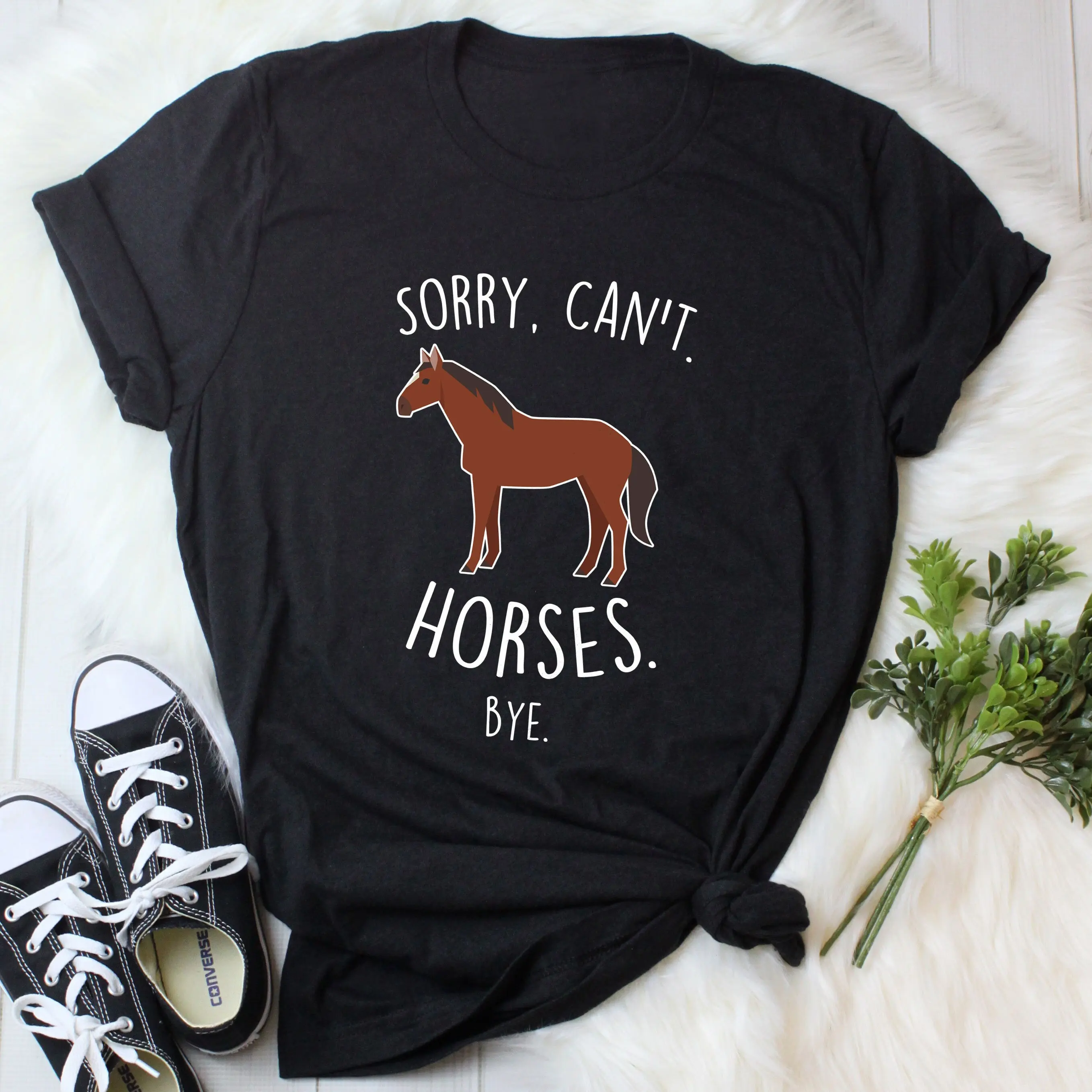 Horse Lover T Shirt Funny Farmer Girl Cute Brown Barn To Be Wild Cowgirl Cowboy Country Farm Livestock