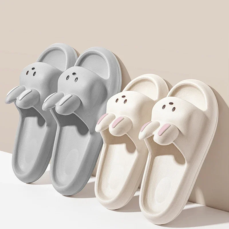 Pillow Rabbit Slippers for Women and Men | House Slides Shower Sandals | Extremely Comfy | Cushioned Thick Sole