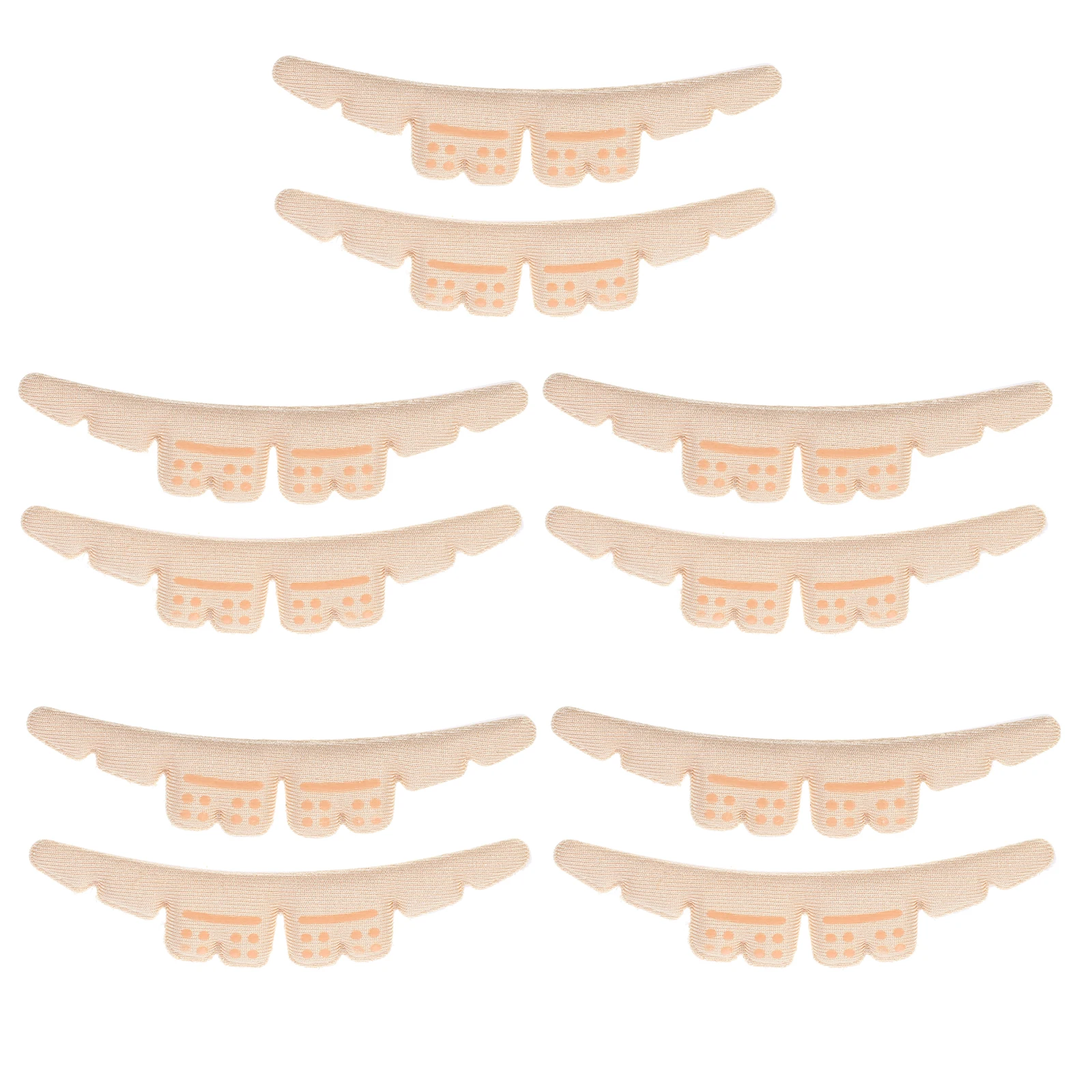 

5 Pairs Grips Liner Premium Heel Cushion Pads Shoe Inserts Light Thin Breathable Sweat Absorbent Skin Friendly Shoe Accessories