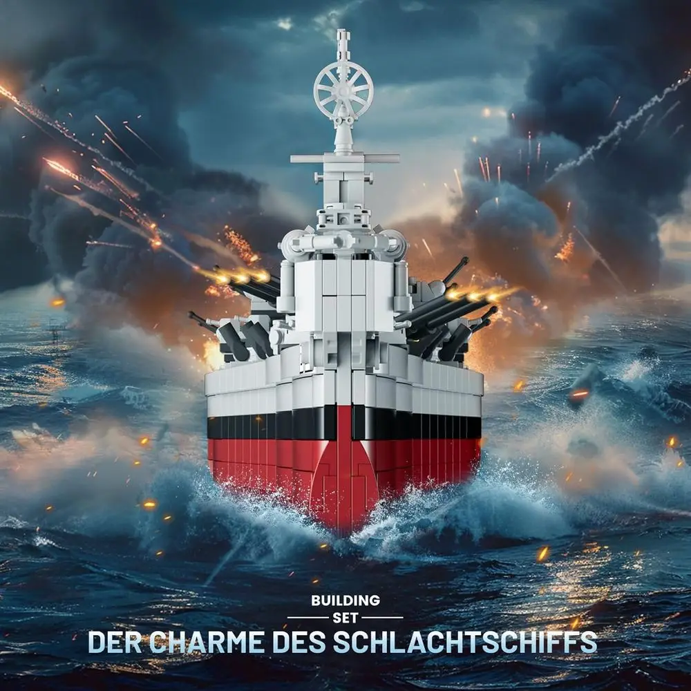 Klassischer Missouri-Schlachtschiff-Modellbausatz, 60011, 2228-teiliges Militärspielzeug für Erwachsene und Jugendliche, ideales Geschenk für Jungen und Jugendliche ab 14 Jahren