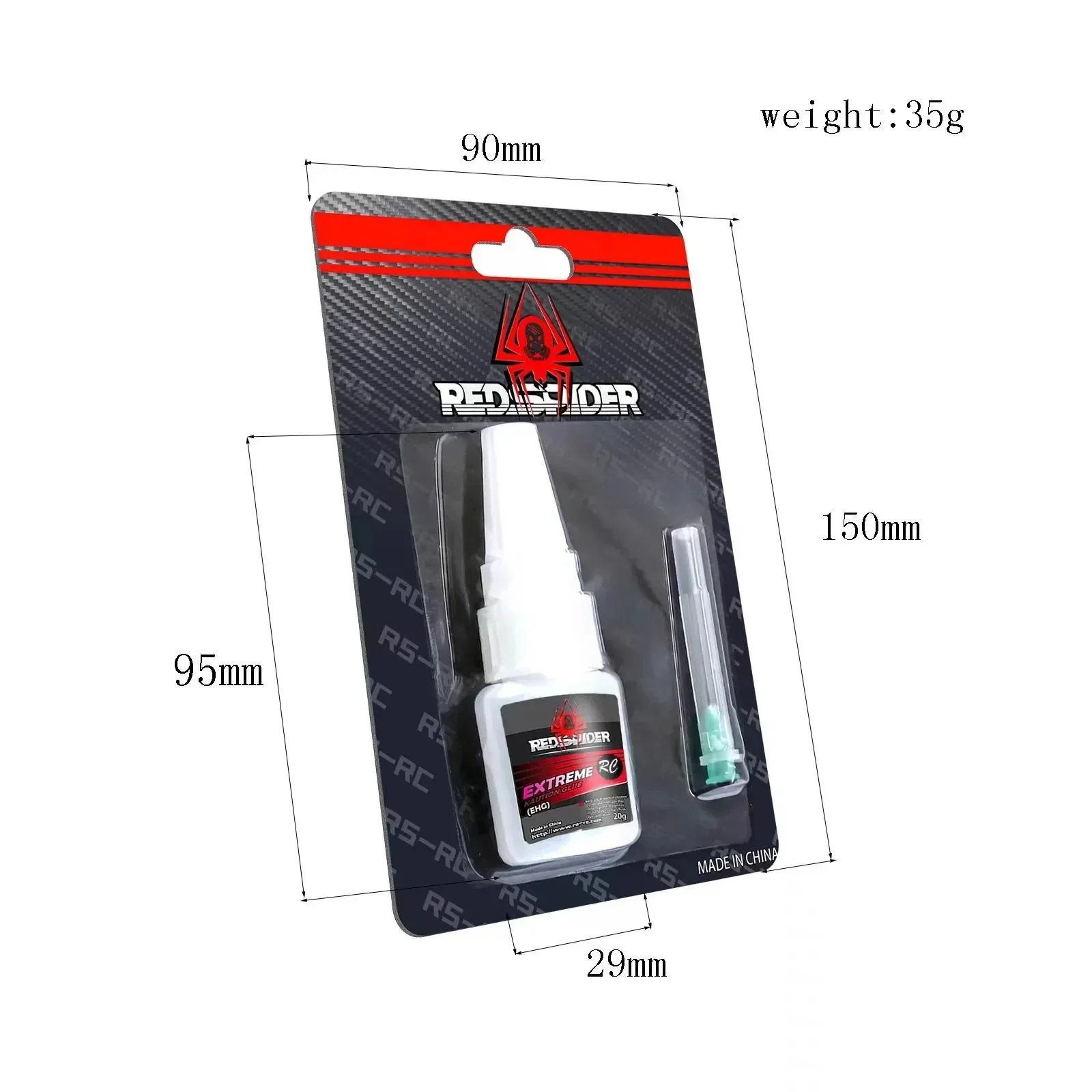 Cola para pneus de carro RC – adesivo instantâneo de 20g para corrida, off-road, bigfoot, pneus de buggy – cola de ligação forte universal