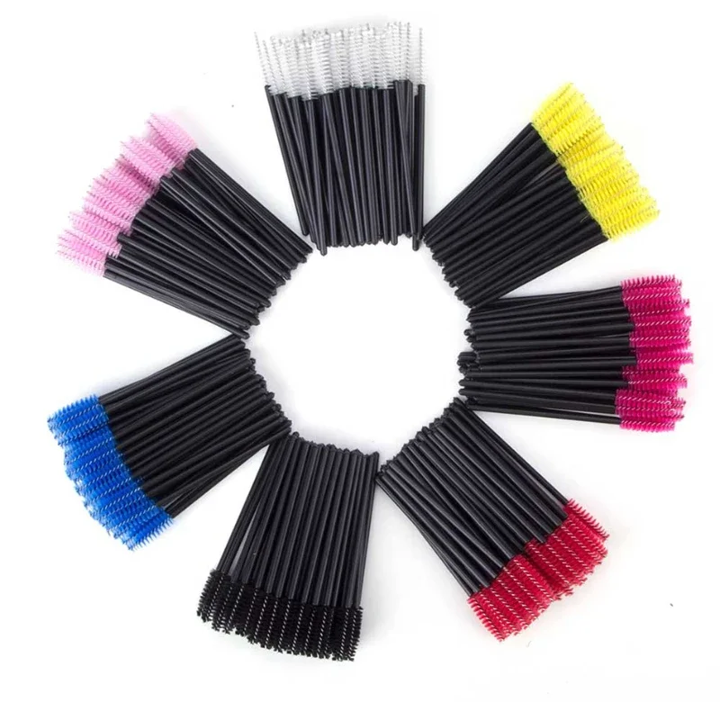 CNK 50Pcs Makeup Brushes Brush Mascara Wand Disposable Eyebrow Applicator Spo Eye Lashes Brush Cosmetic Eyelash Extension Tools